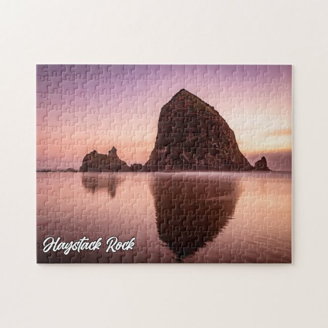 Haystack Sten, Kusten of Oregon, USA Pussel (Horisontell)