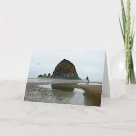 Haystack Sten reflektion om Cannon Beach, Oregon Kort