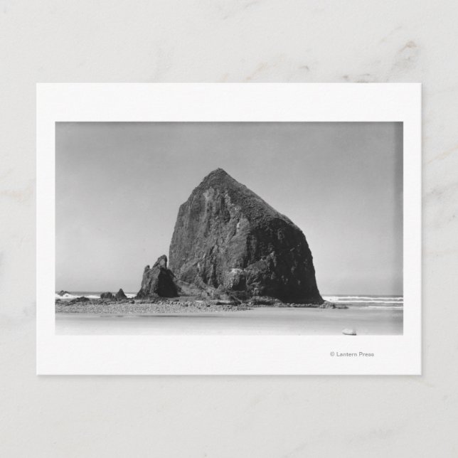 Haystack Sten vid Cannon Beach, Oregon Photograph Vykort (Framsida)