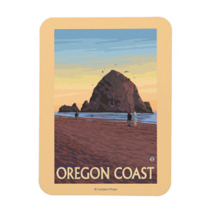Haystack Sten Vintage resor Poster Magnet