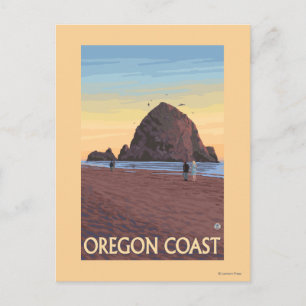 Haystack Sten Vintage resor Poster Vykort