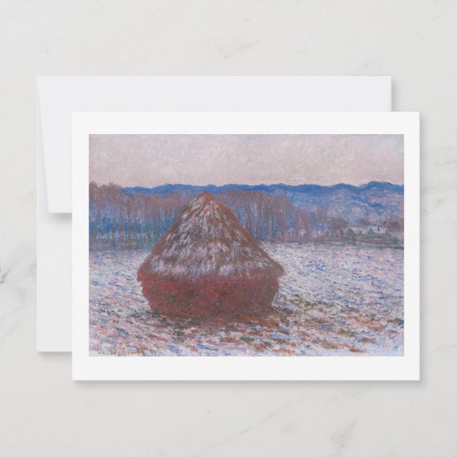 "HAYSTACKS" 1890-1891 CLAUDE MONET POSTCARD (Framsida)