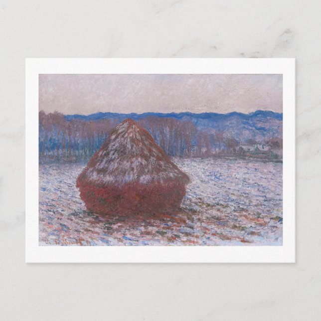 "HAYSTACKS" 1890-1891 CLAUDE MONET VYKORT (Framsida)