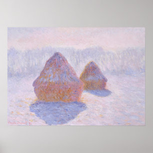 Haystacks av Claude Monet Poster