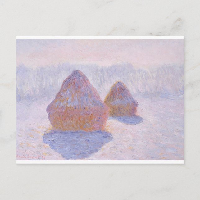 Haystacks av Claude Monet Vykort (Framsida)
