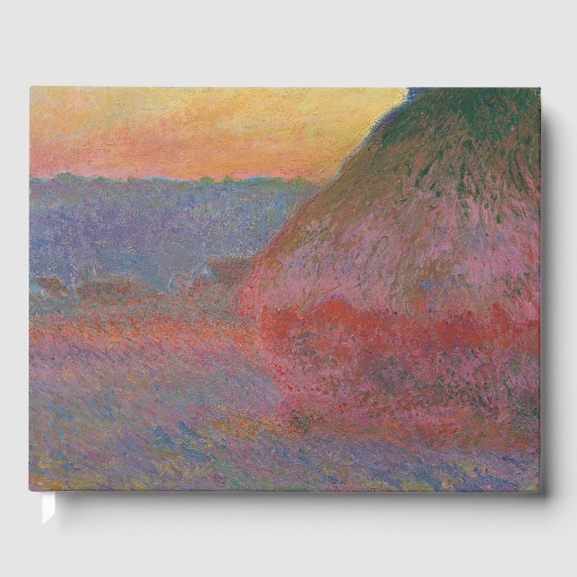 Haystacks (från Claude Monet) Gästböcker (Framsida)