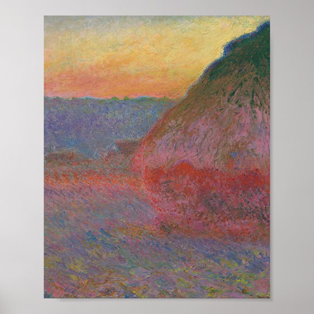 Haystacks (från Claude Monet) Poster (Framsidan)