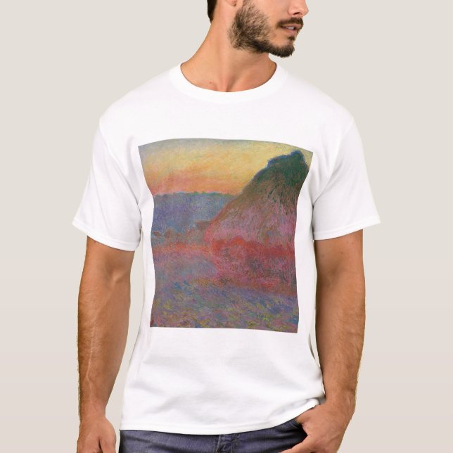 Haystacks (från Claude Monet) T Shirt (Framsida)