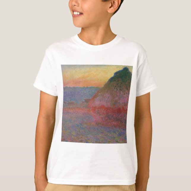 Haystacks (från Claude Monet) T Shirt (Framsida)