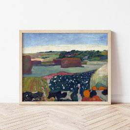 Haystacks i Bretagne | Paul Gauguin Poster