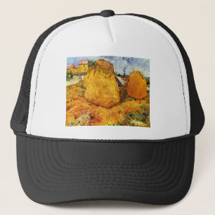 Haystacks i Provence av Van Gogh. Keps
