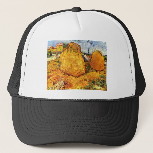 Haystacks i Provence av Van Gogh. Keps (Framsida)