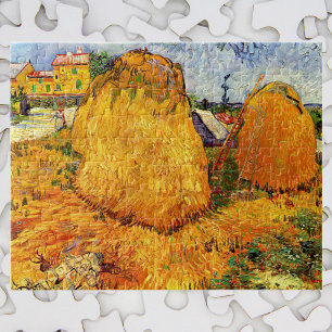 Haystacks i Provence av Vincent van Gogh Pussel