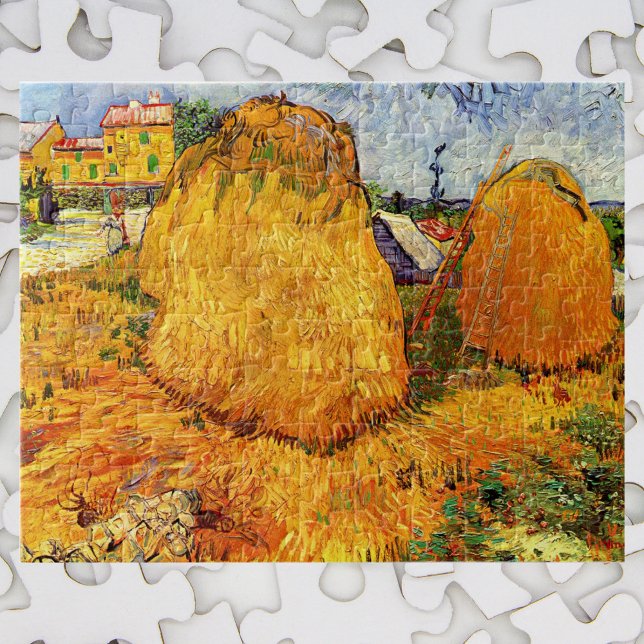 Haystacks i Provence av Vincent van Gogh Pussel (Skapare uppladdad)