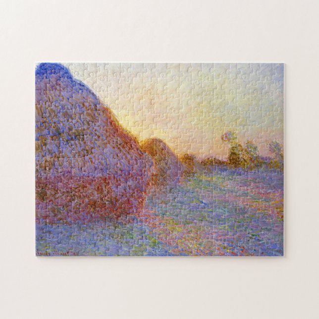 Haystacks Monet Fine Art Pussel (Horisontell)