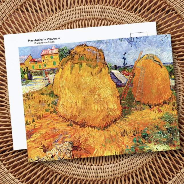 Haystacks Provence Vincent van Gogh Postcard Vykort (Skapare uppladdad)
