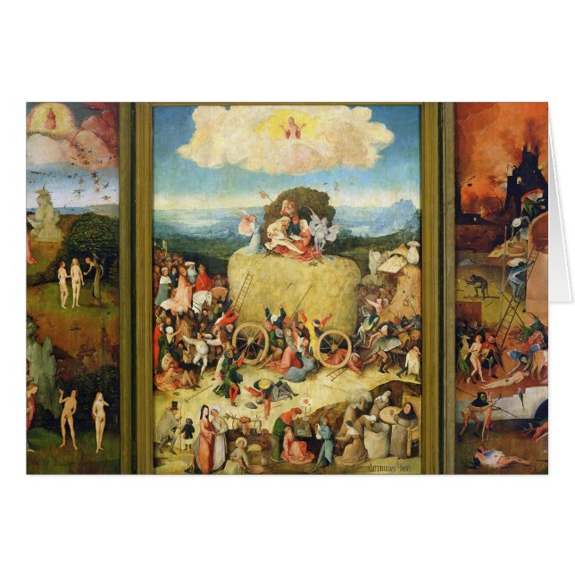 Haywain 1515 hälsningskort (Framsidan Horizontal)
