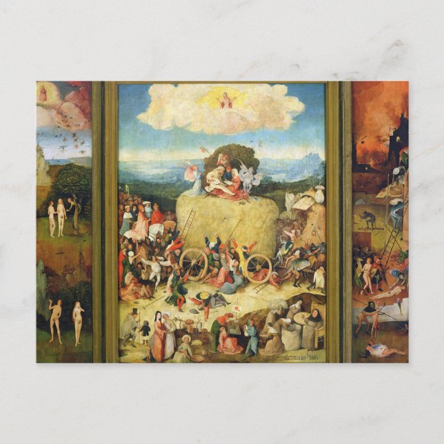 Haywain, 1515 vykort (Framsida)