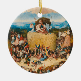 Haywain Triptych - Hieronymus Bosch Julgransprydnad Keramik