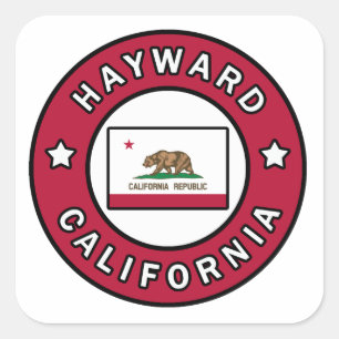 Hayward California Fyrkantigt Klistermärke