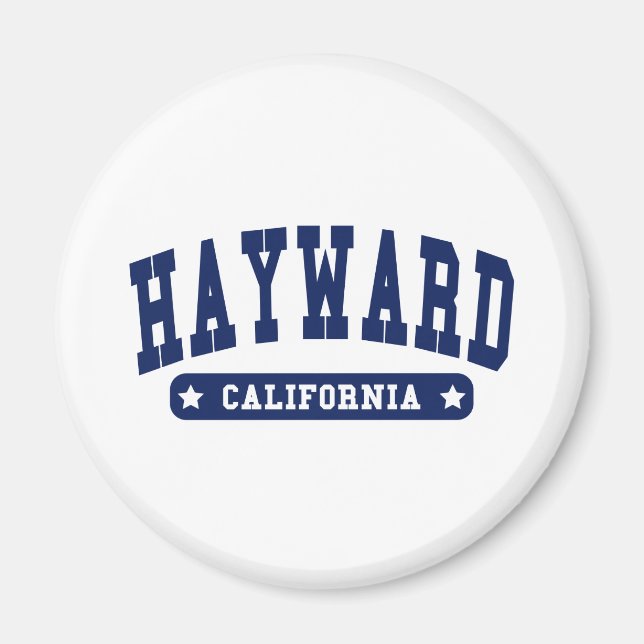 Hayward California Stil T T-tröjor Magnet (Framsidan)