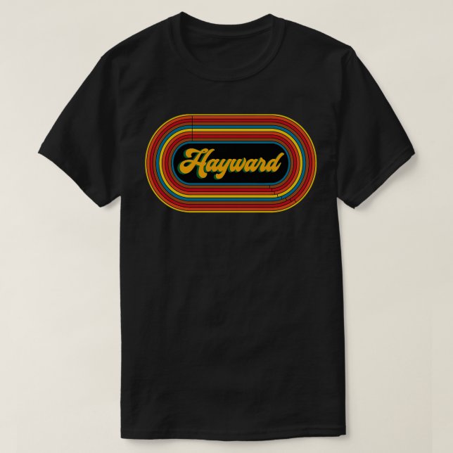 Hayward Fält Retro T Shirt (Design framsida)