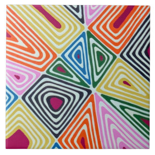 Haywire i Cranberry 6 x 6 Ceramic Tile Kakelplatta