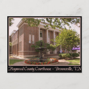 Haywood County Courthouse - Brownsville, TN Vykort