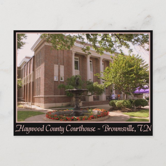 Haywood County Courthouse - Brownsville, TN Vykort (Framsida)