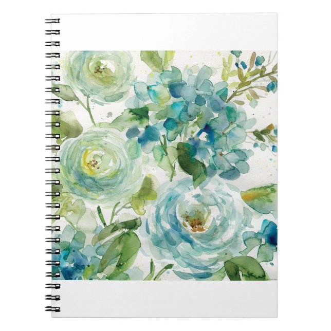 HAZ06 kyler vattenfärgen Floral.tif Anteckningsbok (Framsidan)