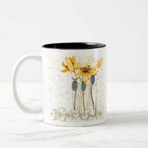 HAZ38 inspirerad Yellow.tif Två-Tonad Mugg