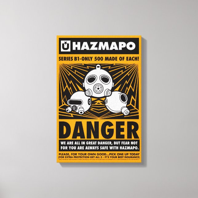 Haz Classic Poster (B1_All 3) på arbetsytan Canvastryck (Framsida)