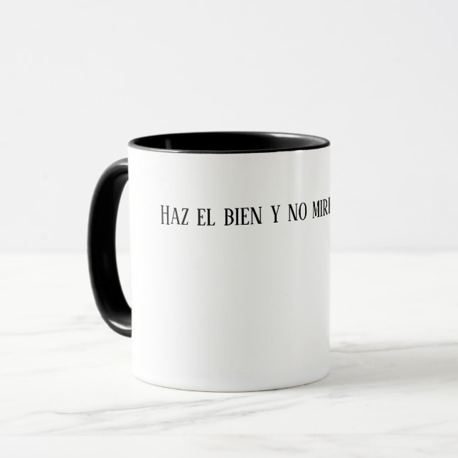 Haz el bien y no mires a quién mugg (Framsida vänster)