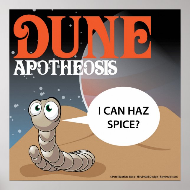 Haz Spice? Dune Mask Poster (Framsidan)