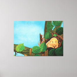 Hazal dormus ätande hasselnut canvastryck