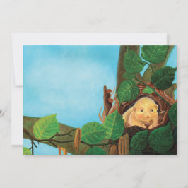 Hazal dormus ätande hasselnut inbjudningar