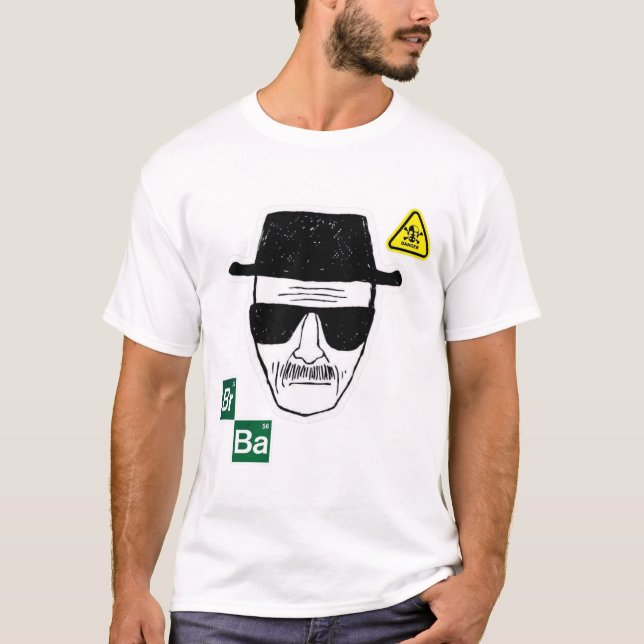 Hazard Chemist Icon – Br Ba Elements Design T Shirt (Framsida)