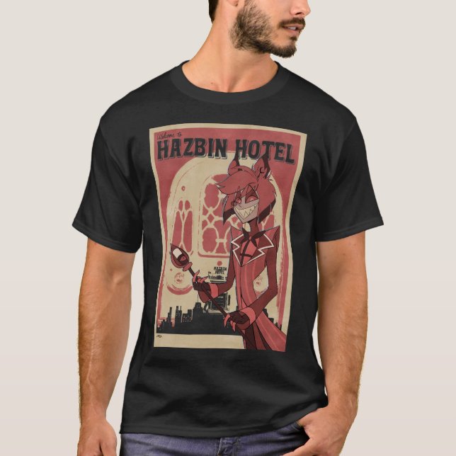 Hazbin Hotel Alastor Retro Stil T Shirt (Framsida)
