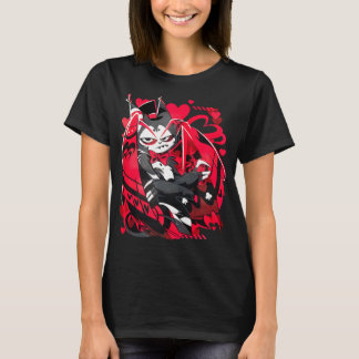 Hazbin Hotel Funny Character Tecknad Graphic Tees T Shirt