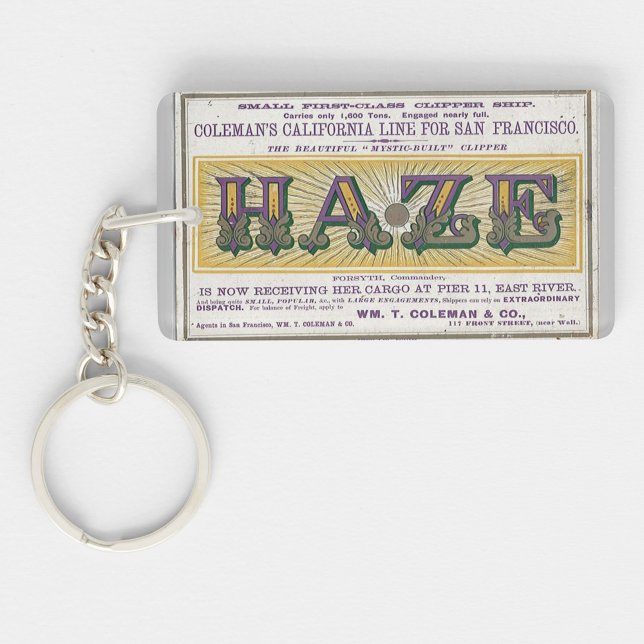 Haze Clipper segelfartyg 1900 Nyckelring (Skapare uppladdad)