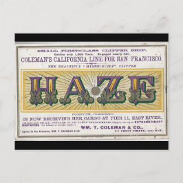 Haze Clipper segelfartyg 1900 Vykort