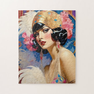 Hazel A BeSnyel Art Deco Woman Pussel