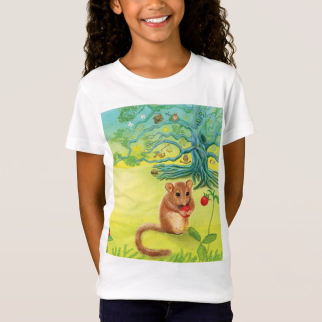 Hazel Dormus Eating Vild Strawberry T-Shirt (Framsida)