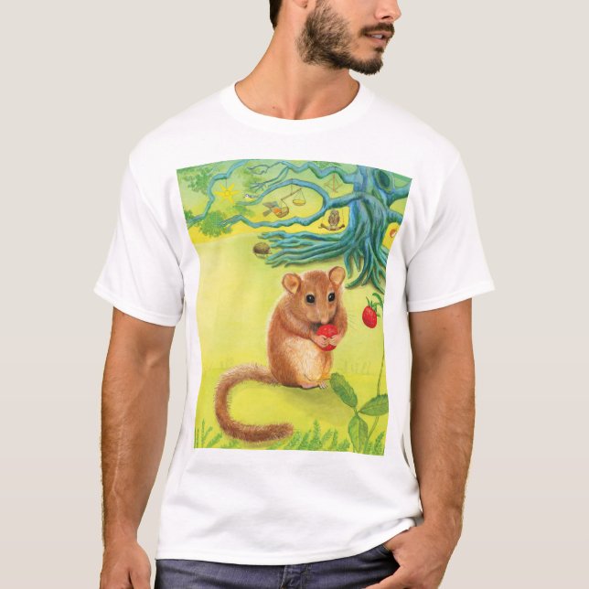 Hazel Dormus Eating Vild Strawberry T-Shirt (Framsida)