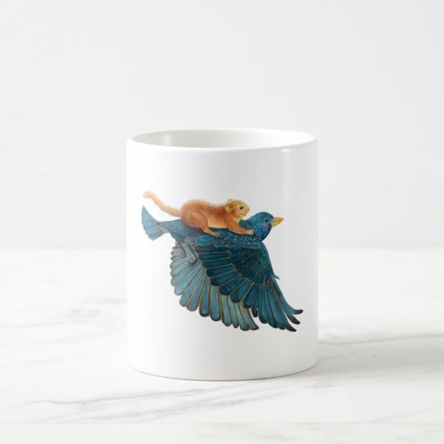 Hazel dormus & Starling-flygning Kaffemugg (Center)