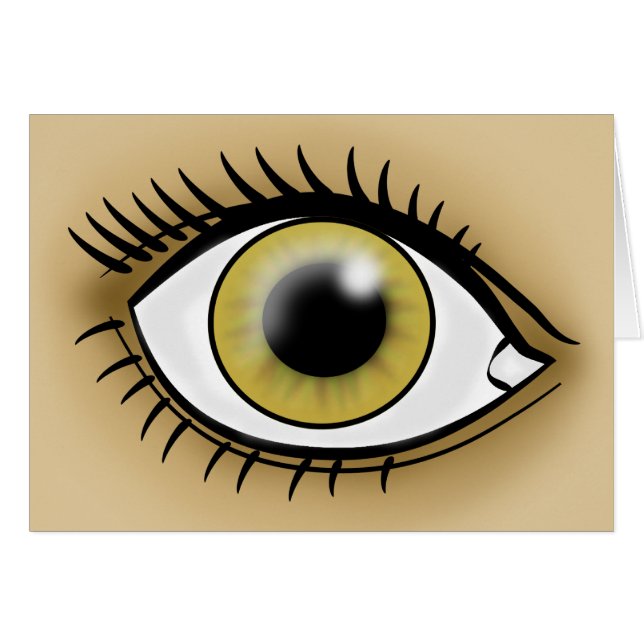 Hazel Eye-ikon Hälsningskort (Framsidan Horizontal)