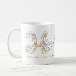 Hazel namn: monogram H mugg