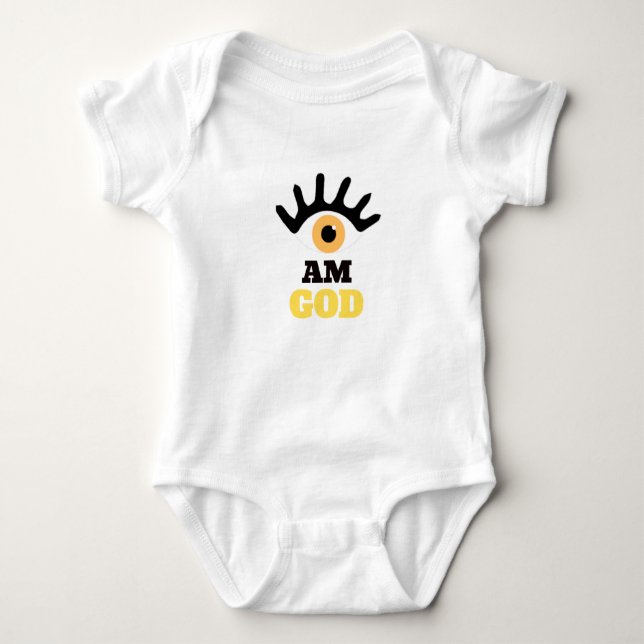 Hazel Öga Baby BodyKodräkt T Shirt (Framsida)