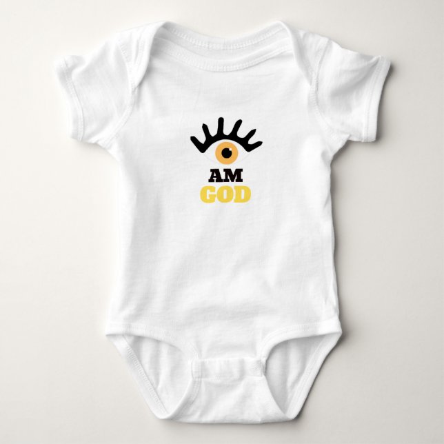 Hazel Öga Baby BodyKodräkt T Shirt (Framsida)