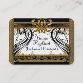 Hazelhurst Hairstylist Elegant Salon Professionell Visitkort